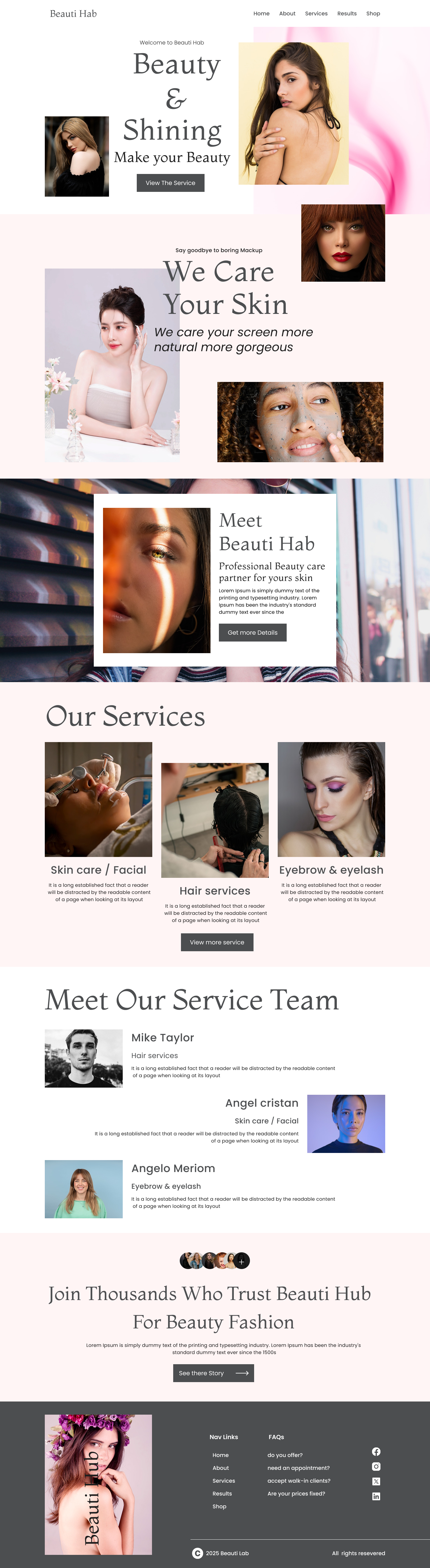 Example of Landing Page Design