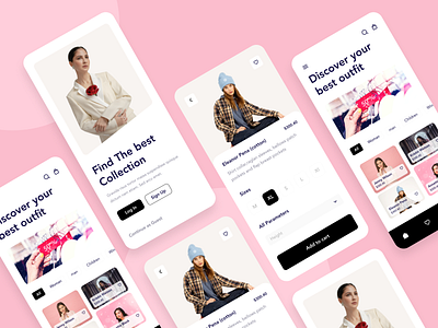 Fashion store mobile app app cloth fashion app home mobile model online shop online store product shop shopping story style ui ux