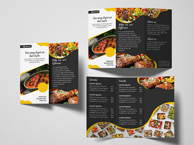 Restaurant Food Menu Design Template typography menu