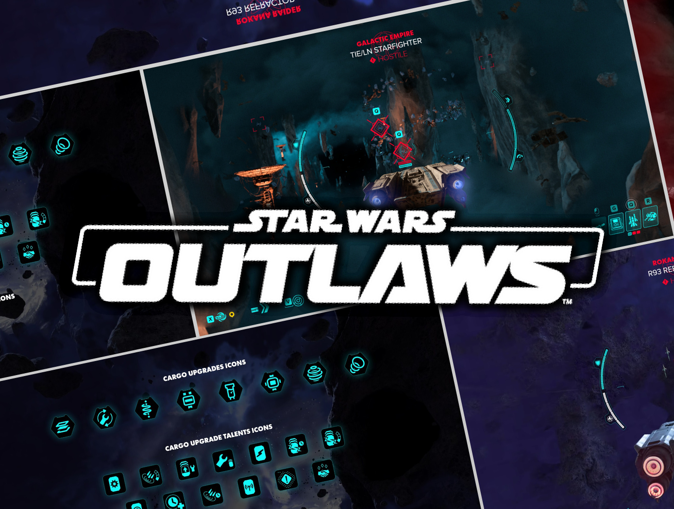 Star Wars Outlaws - Ship HUD - Official Mockups game gaming hud star wars ui
