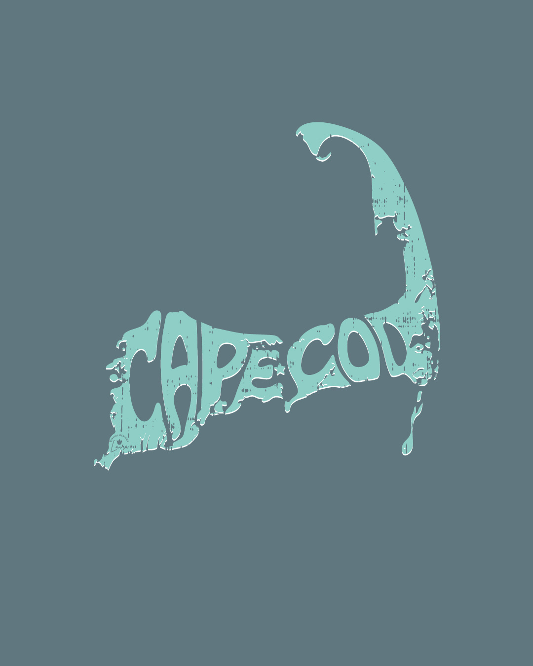 Cape Cod Typography branding illustration lettering typography word art word cloud