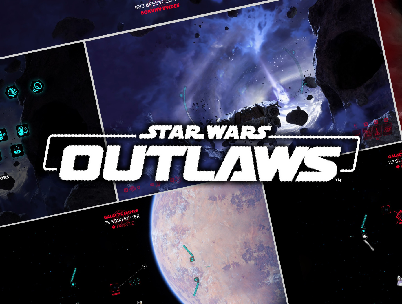 Star Wars Outlaws: A Pirate's Fortune - Official Ship UI graphic design motion graphics ui