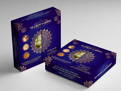 Elegant Sweet Box Packaging Design box design brand identity branding creative packaging cultural design elegant design food packaging graphic design label design luxury packaging mandala design modern packaging packaging design packaging mockup premium design print design product packaging sweet box traditional art visual identity