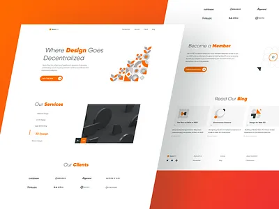 Vector DAO Concept crypto crypto website design ui uidesign uiux uiuxdesign user interface web3.0 webdesign website