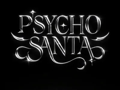 Psycho Santa Type christmas filipesj psycho psycho santa type santa type type design typography xmas