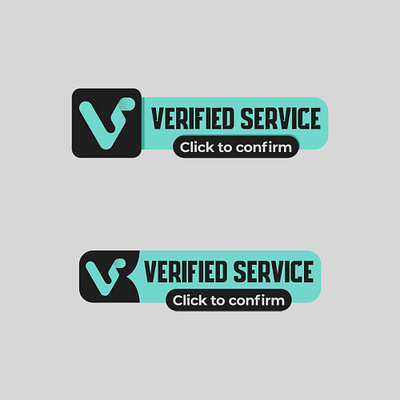 Verified Service - Button button design logo rectangle web design