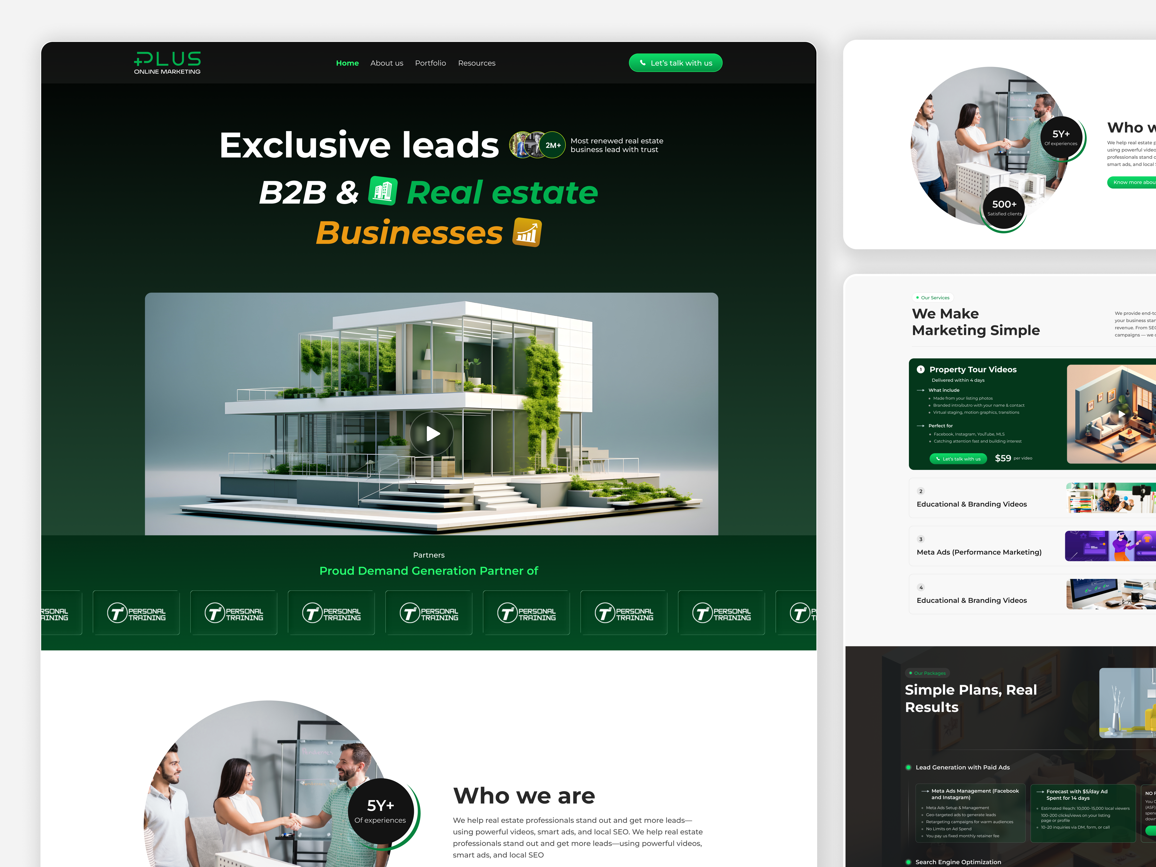 Conversion-Focused Website for a Real Estate Marketers agency agencywebsite conversiondesign digitalmarketing landingpage marketingagency realestate uidesign uiux webdesign