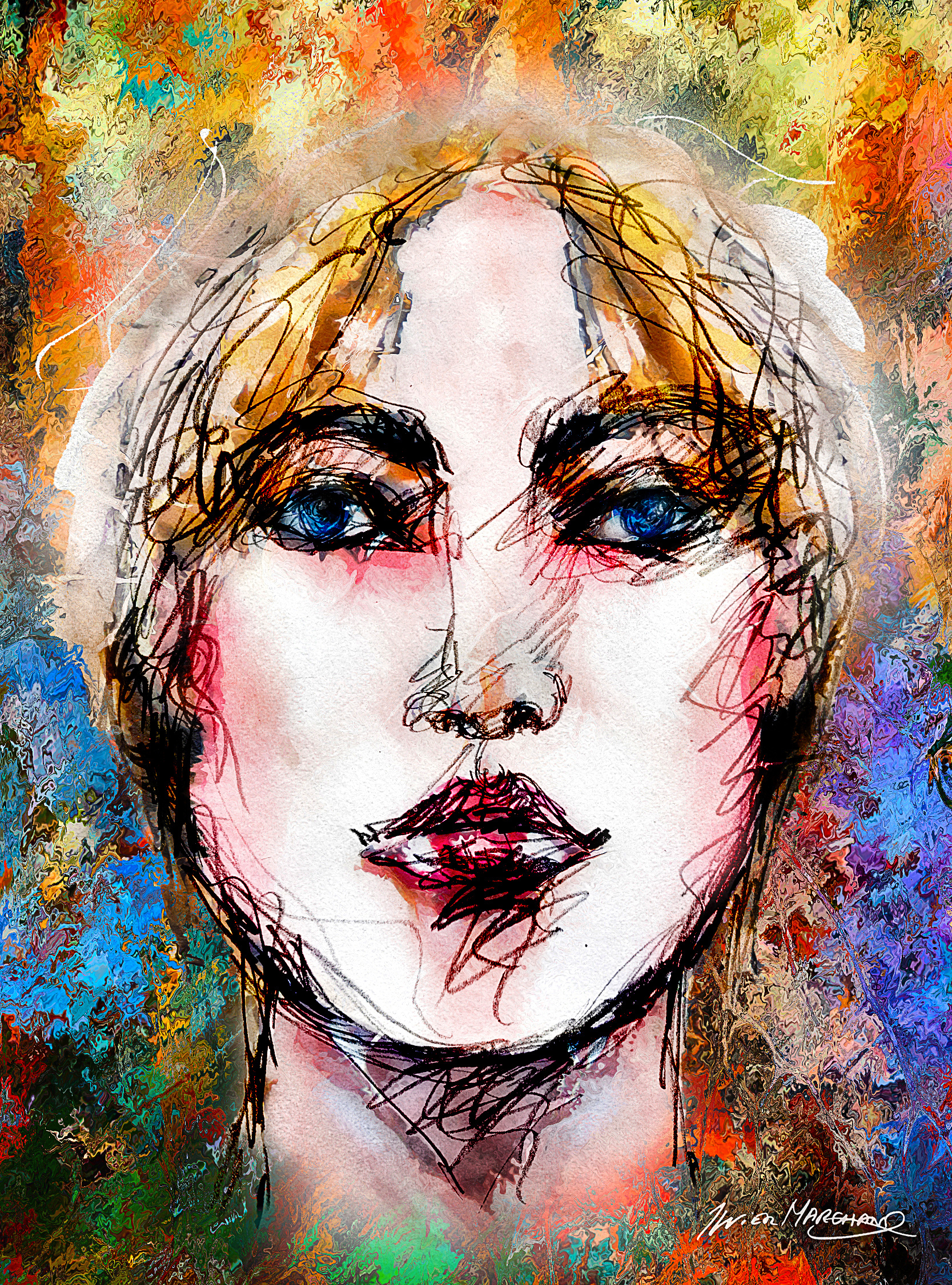 Sur la dune ambrée