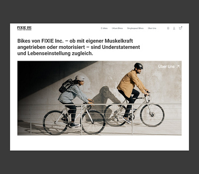 Simple Hero section for fixie.inc website design hero section layout ui webdesign
