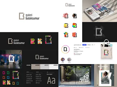 Galeri Bulaksumur artgallery branding culturalidentity designsystem dynamicidentity flexiblebranding graphic design livingidentity logo museumbranding responsiveidentity visualidentity