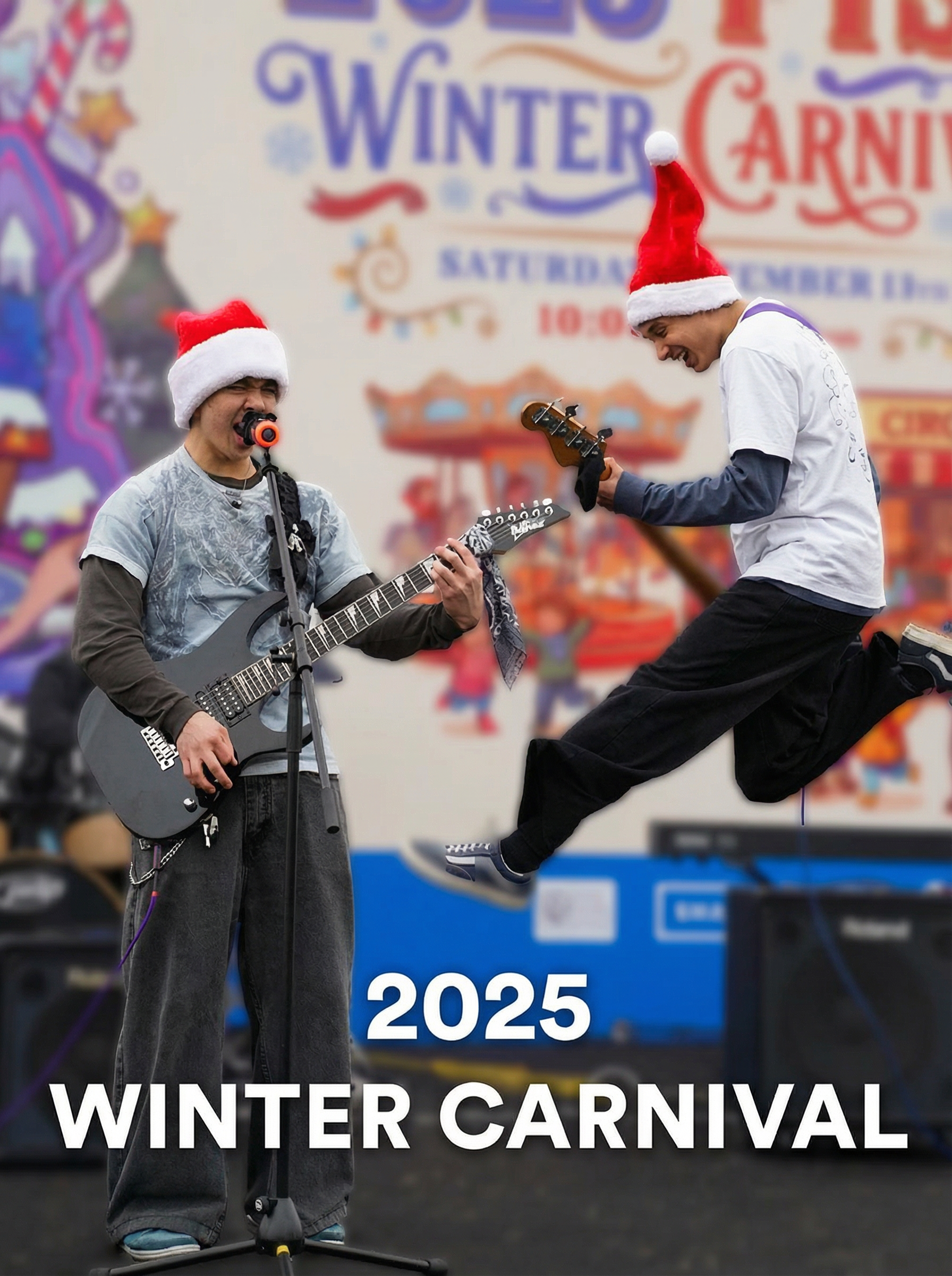 2025 SAS PTSA WINTER CARNIVAL graphic design illustration kv