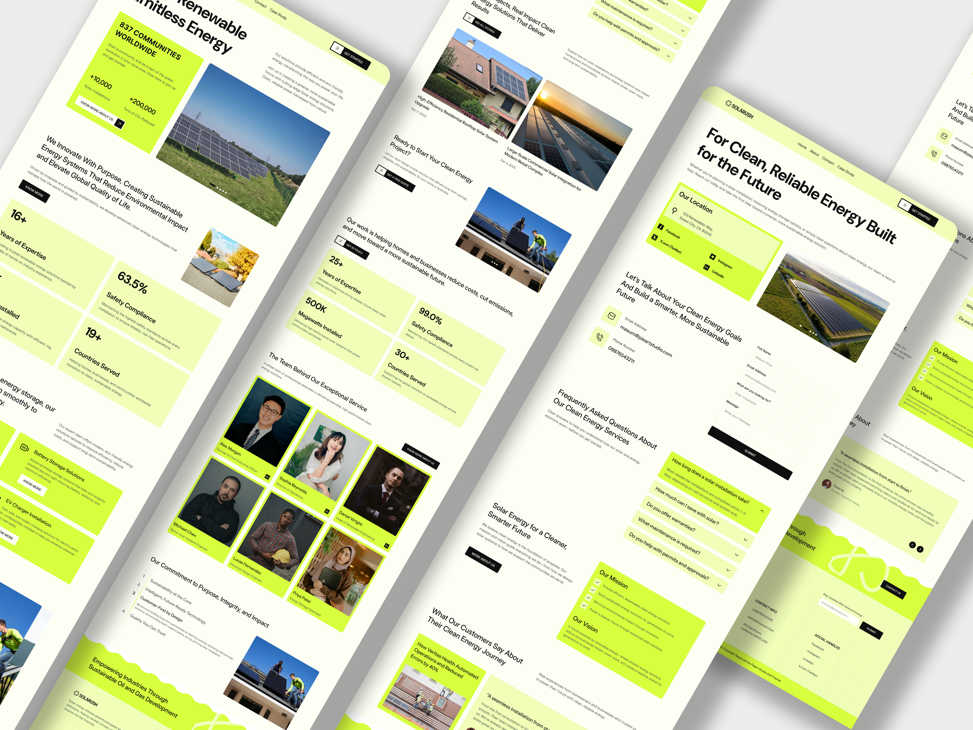 Example of Website UI Concepts → Trusted Quality