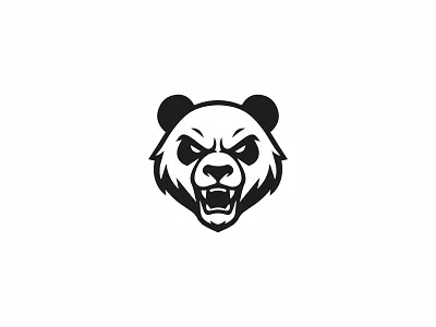 Angry Panda mascot logo design brand logo busiess logo busines logo chep logo logo logo create logo design logo designer low cost logo mascot logo panda panda logo