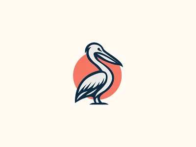 Pelican mascot logo design pelican mascot logo design