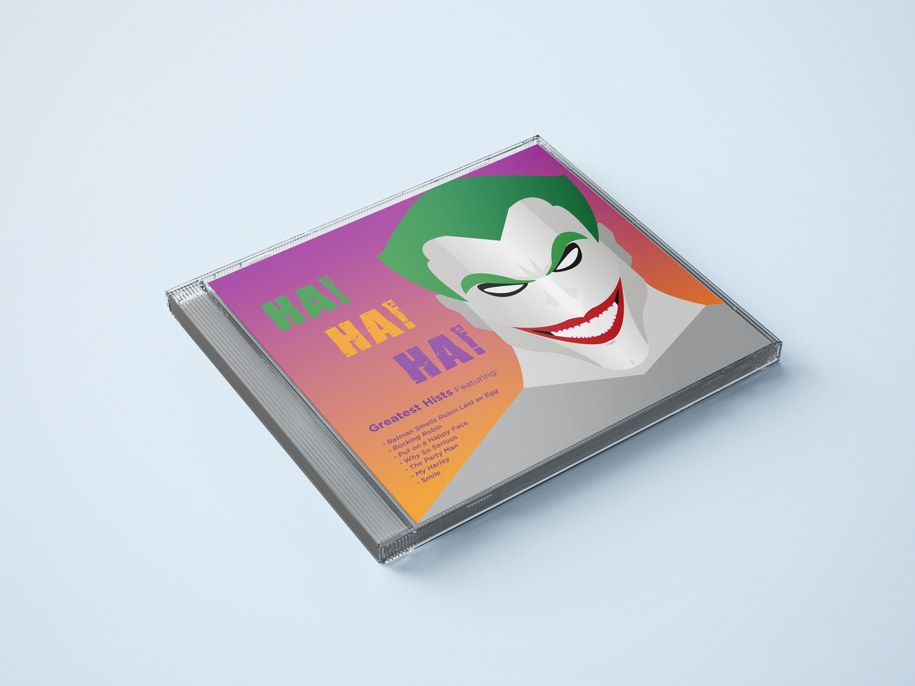 Joker CD Album Cover graphic design