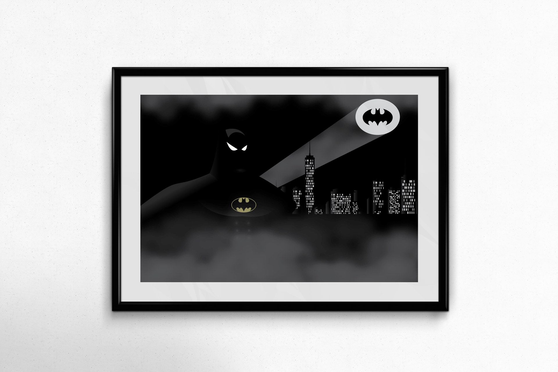 Batman Rises graphic design