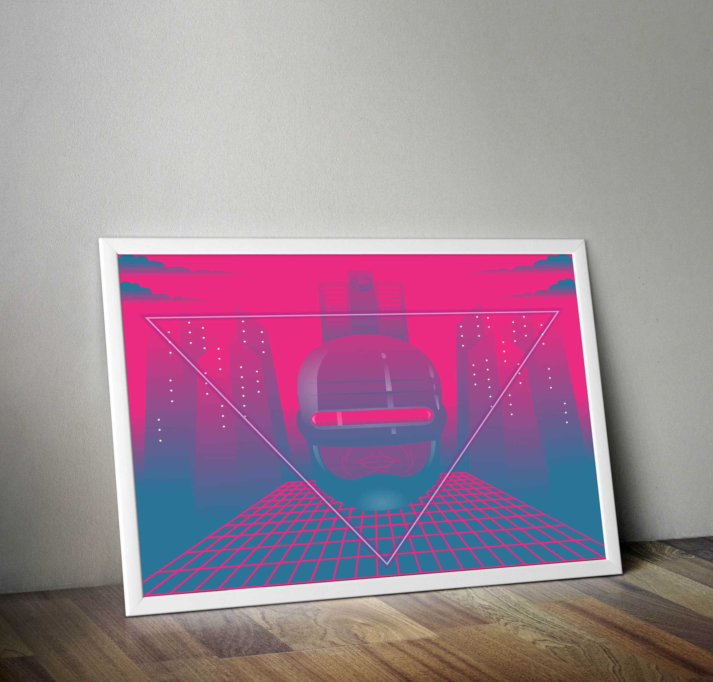 Robocop in the City graphic design