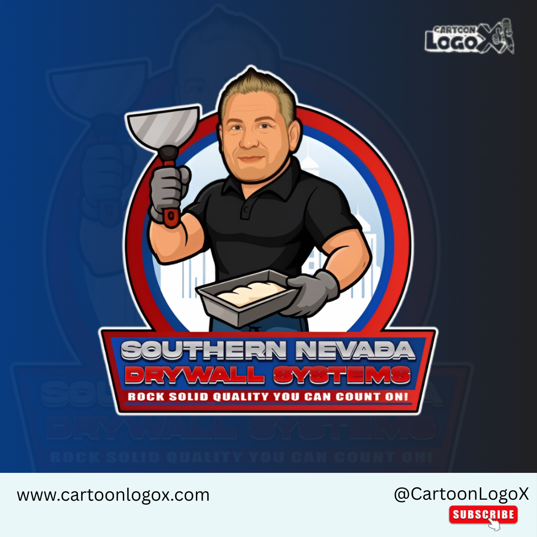 Construction Logo for Southern Nevada Drywall | CartoonLogoX brand design brand identity branding business branding construction branding construction logo contractor branding creative logo custom logo graphic design logo logo design minimal logo modern logo motion graphics
