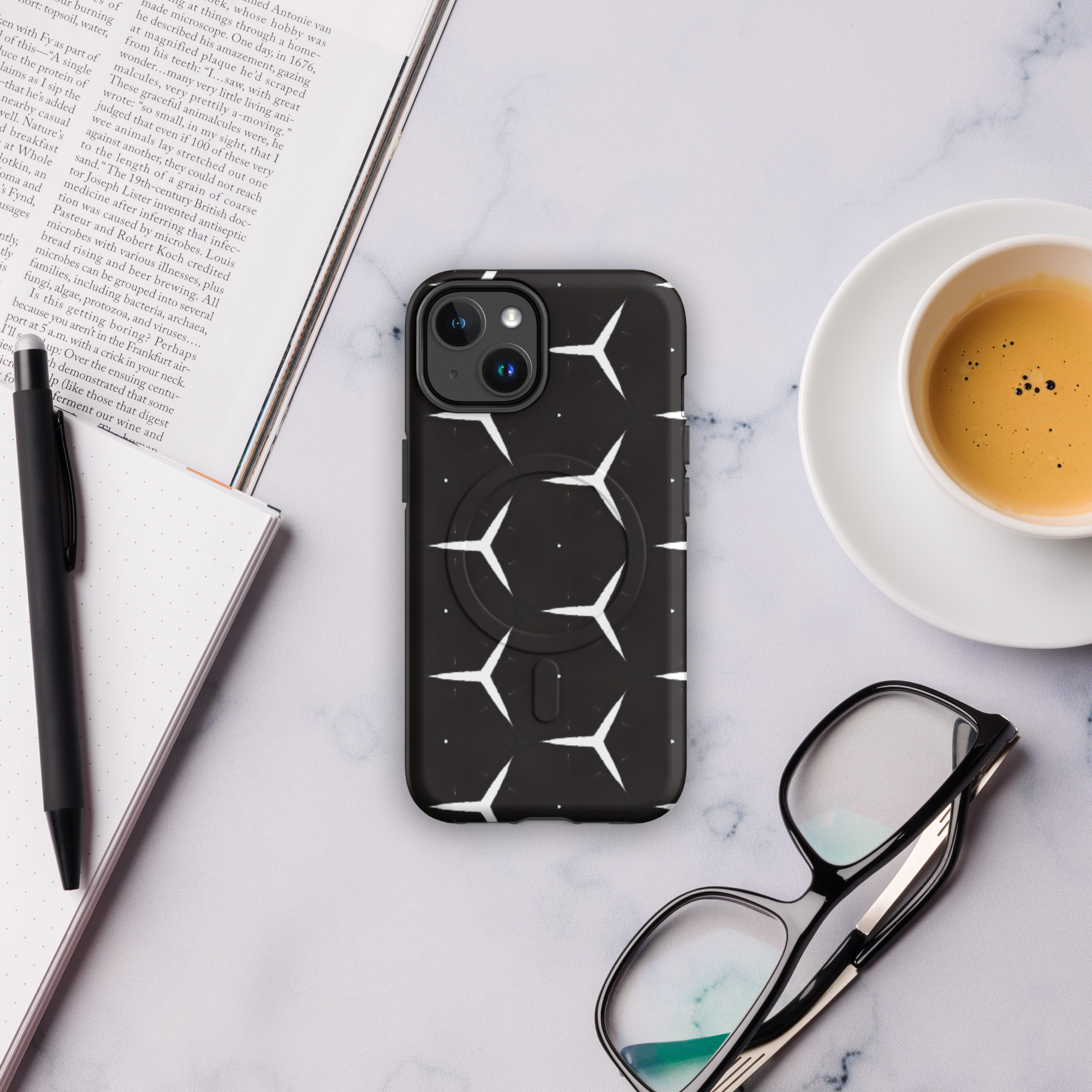 Phone Case Design | Pattern Design adobe back cover black black and white branding canva design graphic design hexagon design iphone cover mobile phone mockups phone case shopify sporty design texture design