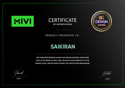 MIVi Design Contest branding graphic design logo