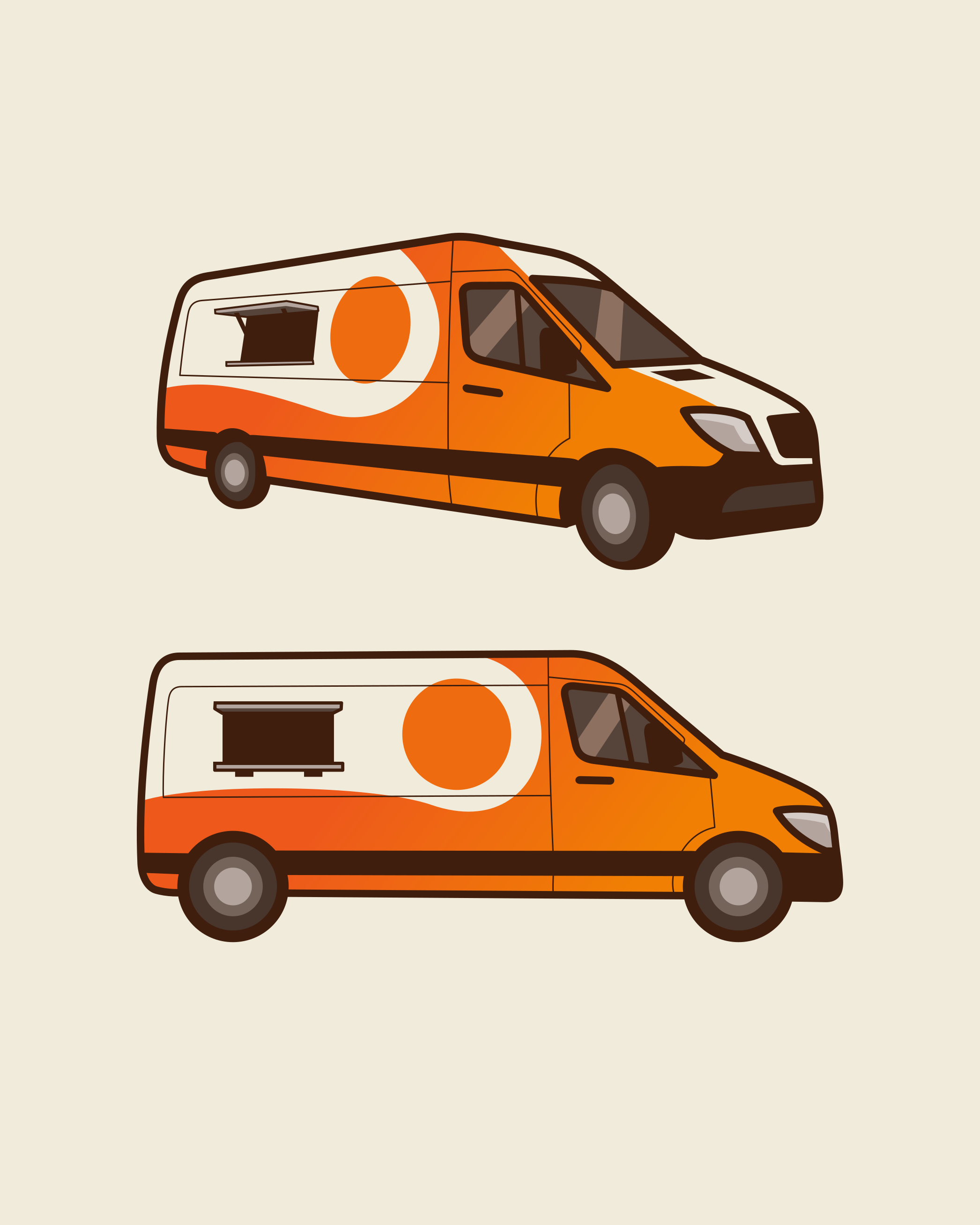 Vector Artwork for Dad Van commission design food truck food van freelance work graphic design illustration vector vector art vector artwork