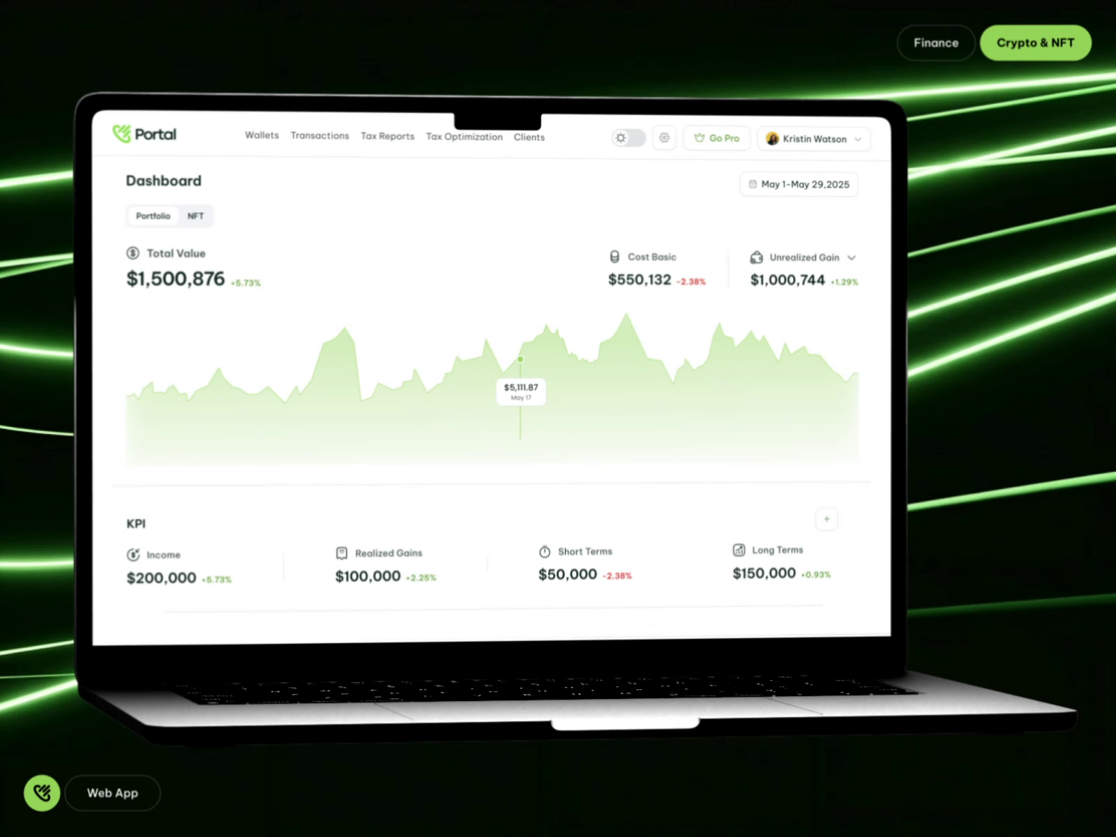 Fintech App Web Design – Portal by Phenomenon Product for Phenomenon Studio  on Dribbble