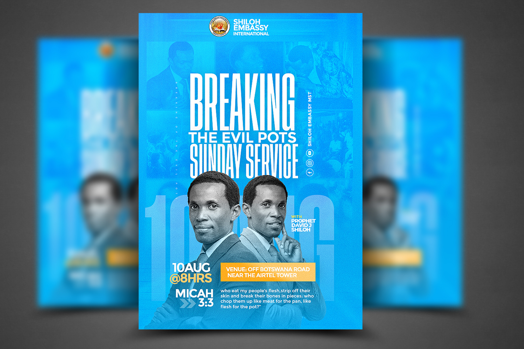 Example of Church Poster Designing