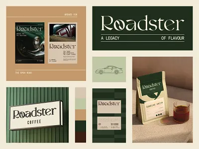 Roadster Coffee Shop Branding 3d beverage brand identity branding coffee coffee shop design emblem label logo packaging shop uı web