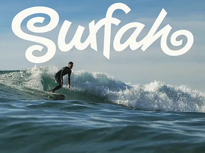 Surfah: visual _ Portugal art authentic branding calligraphy creative custom fun graphic design handlettering identity lettering logo playful portugal script standout surf vibes visual