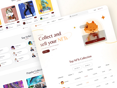 NFT Portfolio UI Design case study design figma design landing page design modern design new design nft nft design nft full website design nft marketplace nft portfolio nft ui nft ui design nft website ui ui design ux website design website design ui
