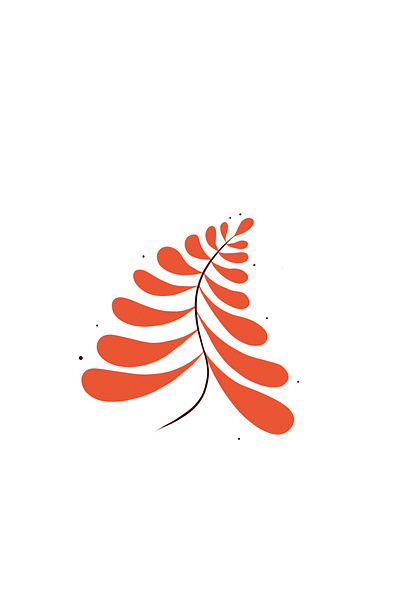 Autumn leaf art, spring leaf illustration art design graphic design illustration logo