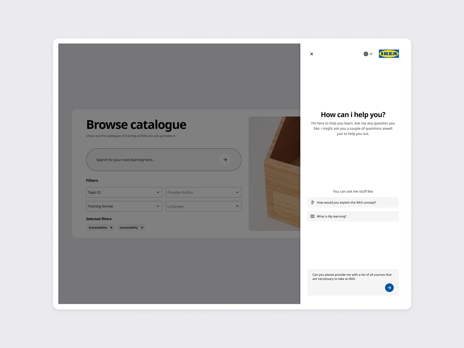 Chat experience - IKEA