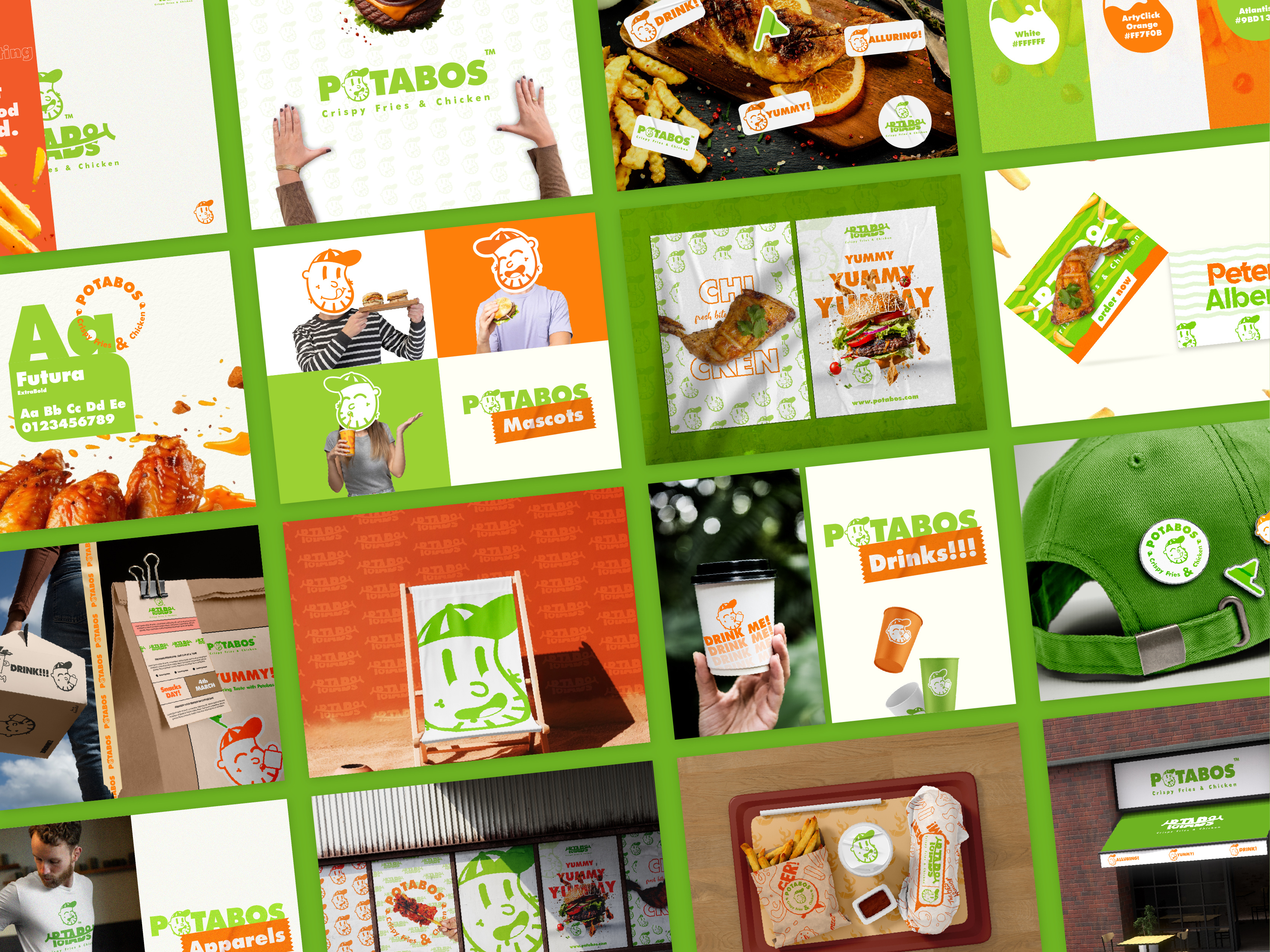 Example of Logo Design & Complete Brand Identity