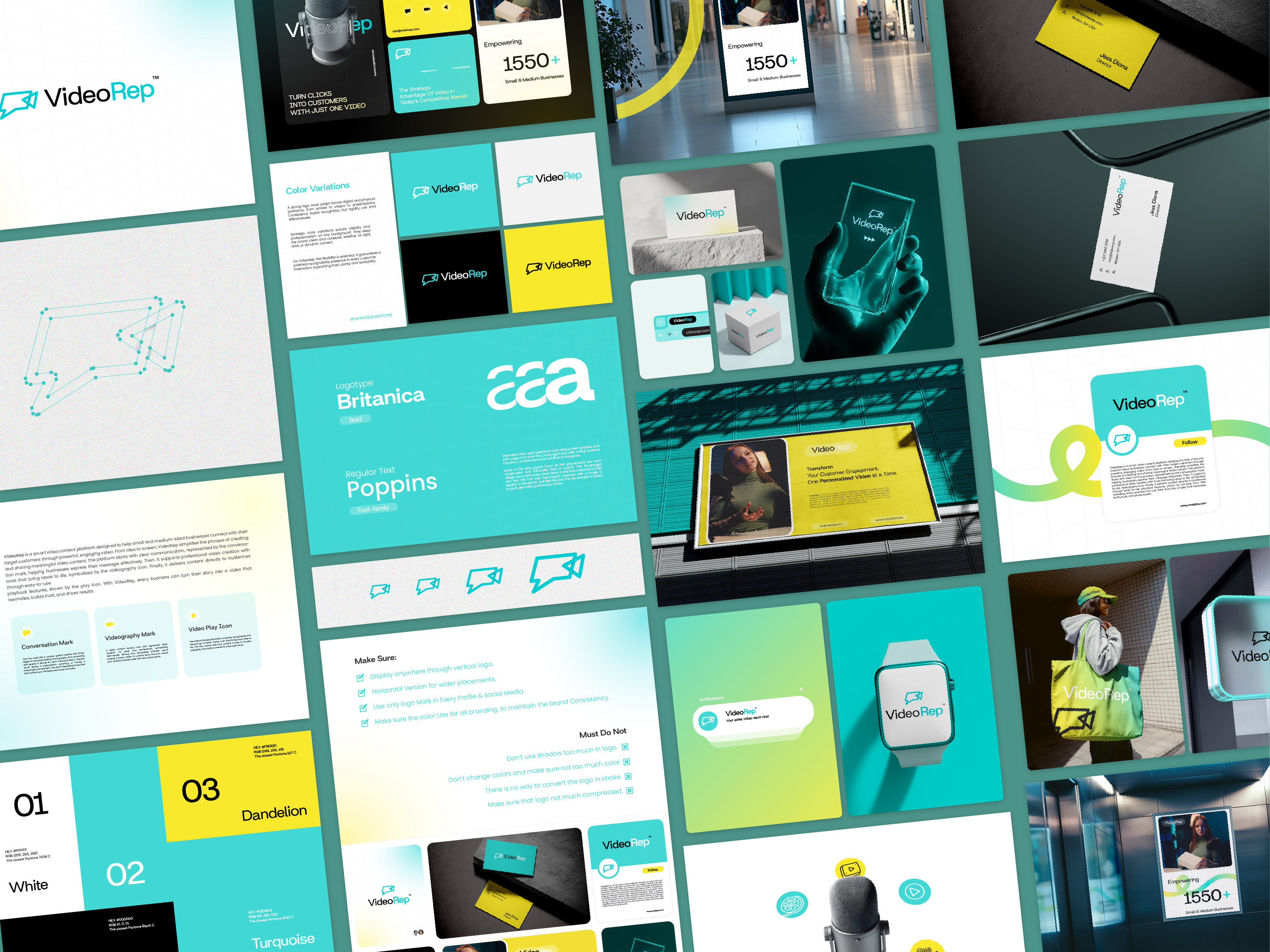 Example of Logo Design & Complete Brand Identity