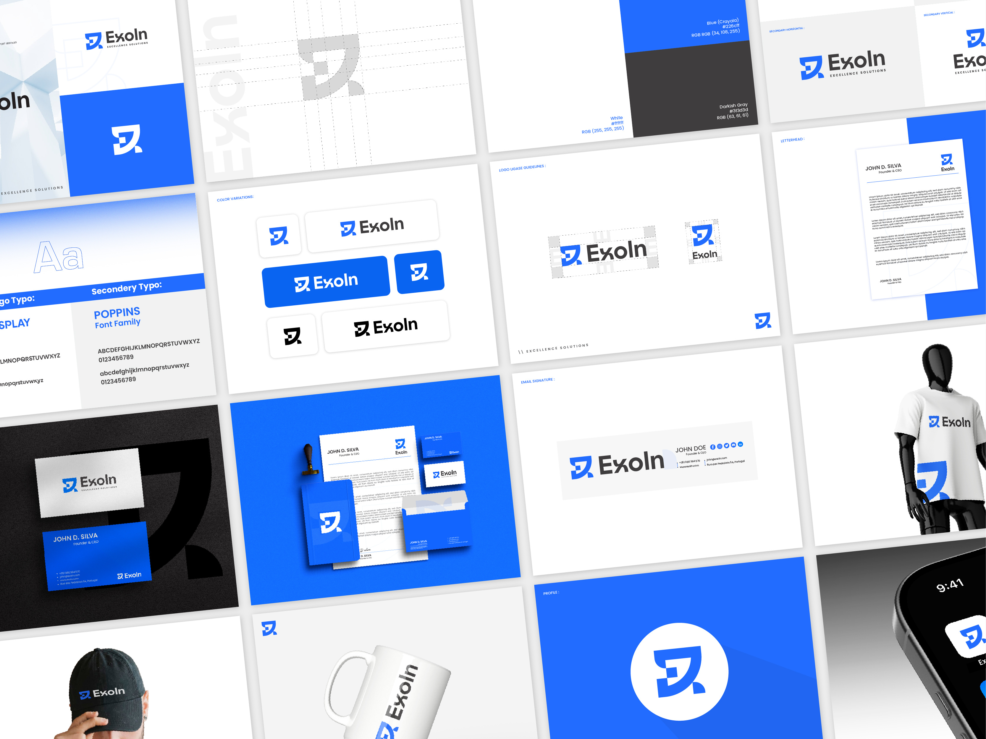 Example of Logo Design & Complete Brand Identity