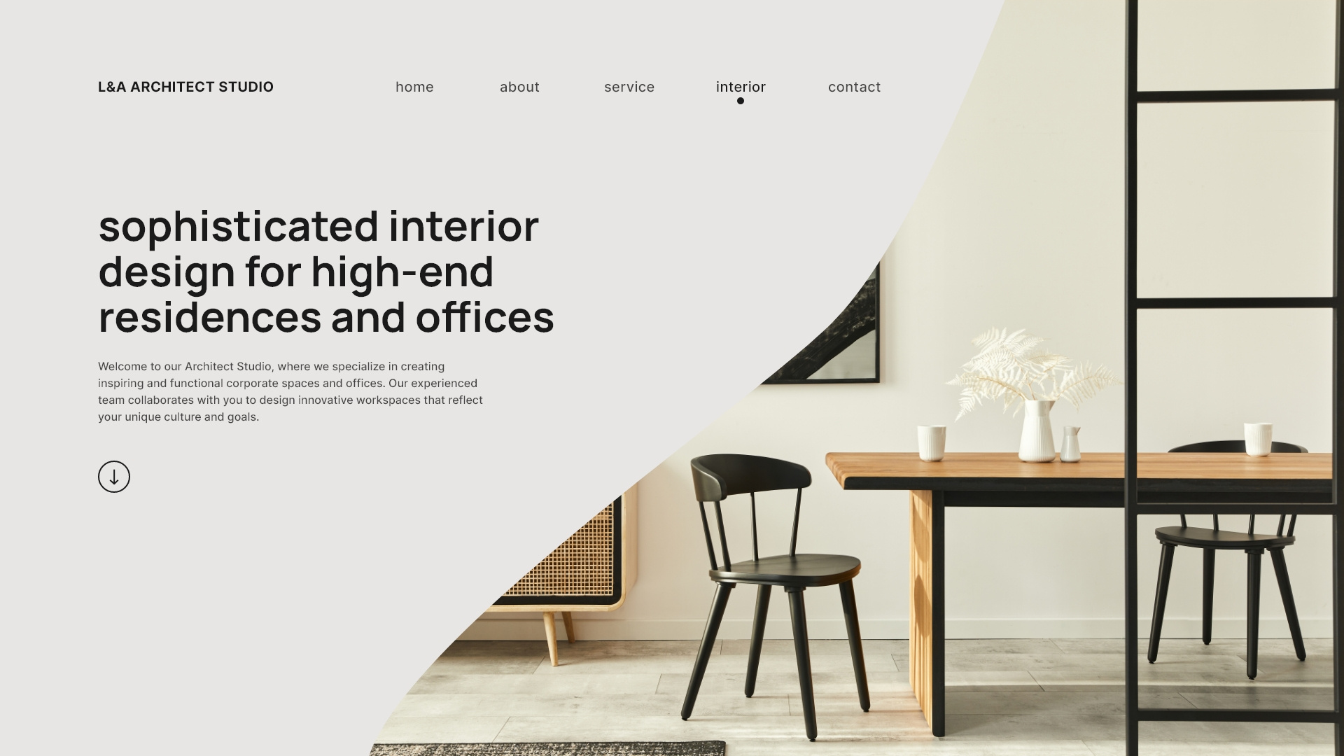 L&A Architect Studio branding design graphic design illustration logo ui ui design ux web design webdesign