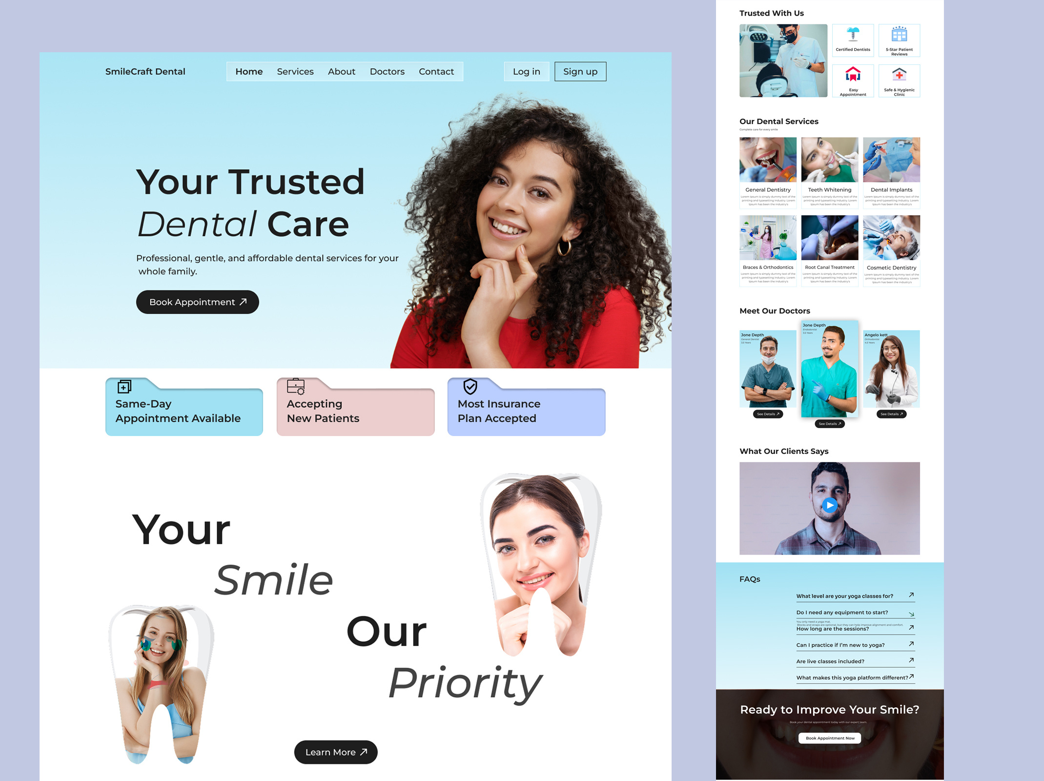 Example of Website / Landing Page Design