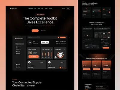 Saas Landing Page design home page homepage product landing page saas saas landing page saas product ui uiux ux webe design webeflow webesite design