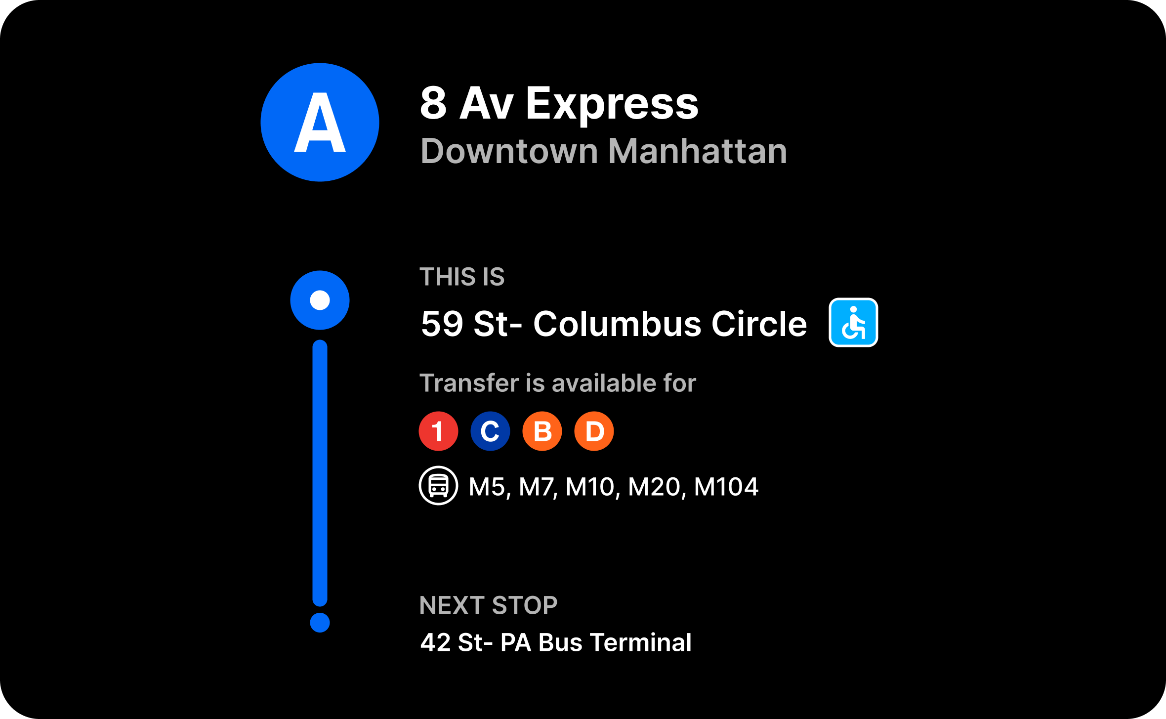 NYC Subway UI Redesign - Real-time Train Tracking darkmode dashboard design design inspiration figma illustration new york nyc product design subway train traintime ui