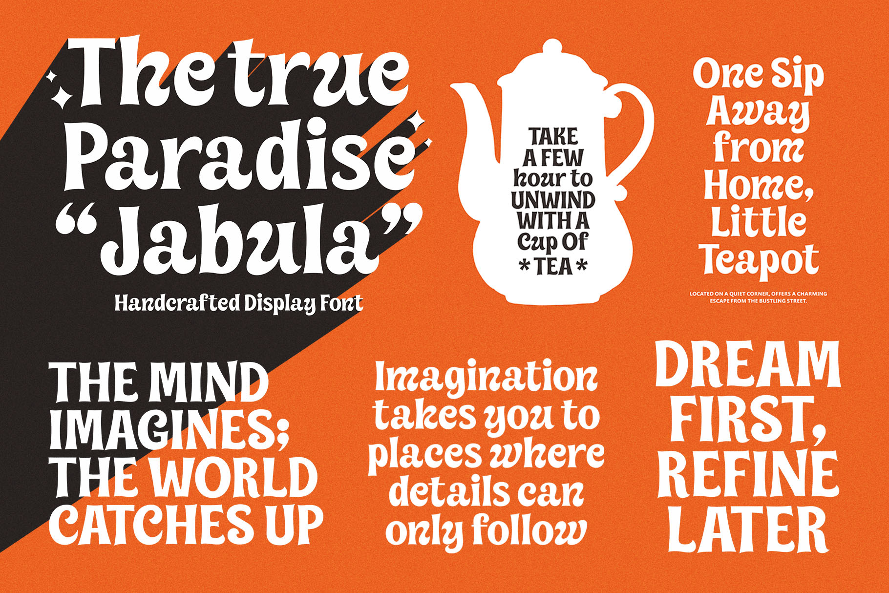 Jabula – Handcrafted Display Font artisanal font bold title font curly font decorative display font decorative font handcrafted display font handmade display font headline display font playful display typeface quirky display font retro display font rustic display font unique display font vintage branding font