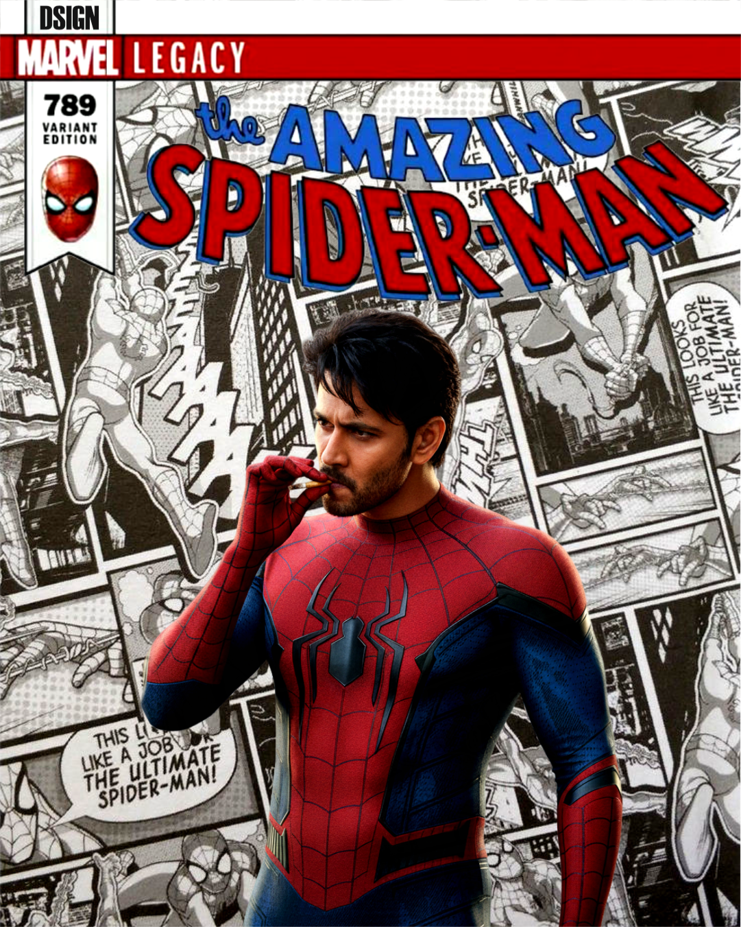 Spider Man Tollywood Edition avengers graphic design maheshbabu marvel movie movieposter poster spiderman superhero telugu tollywood