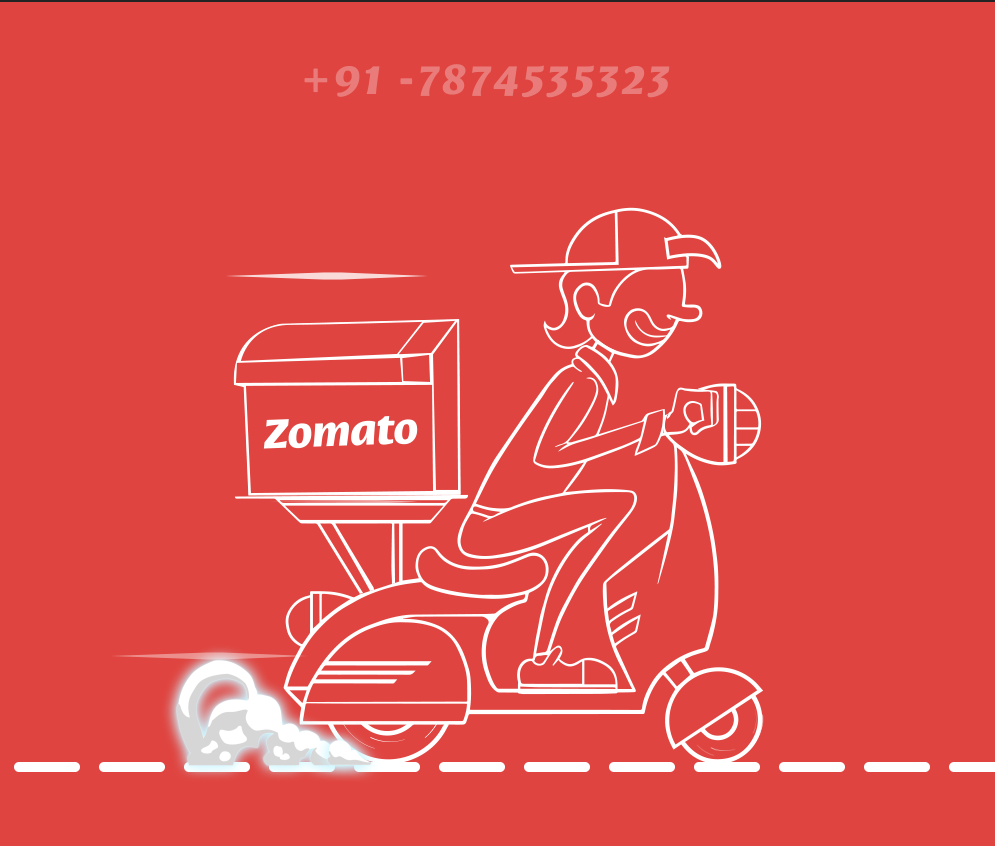 Zomato Animation Video animation branding delivery app design food graphic design illustration logo logo animation motion graphics vector zomato