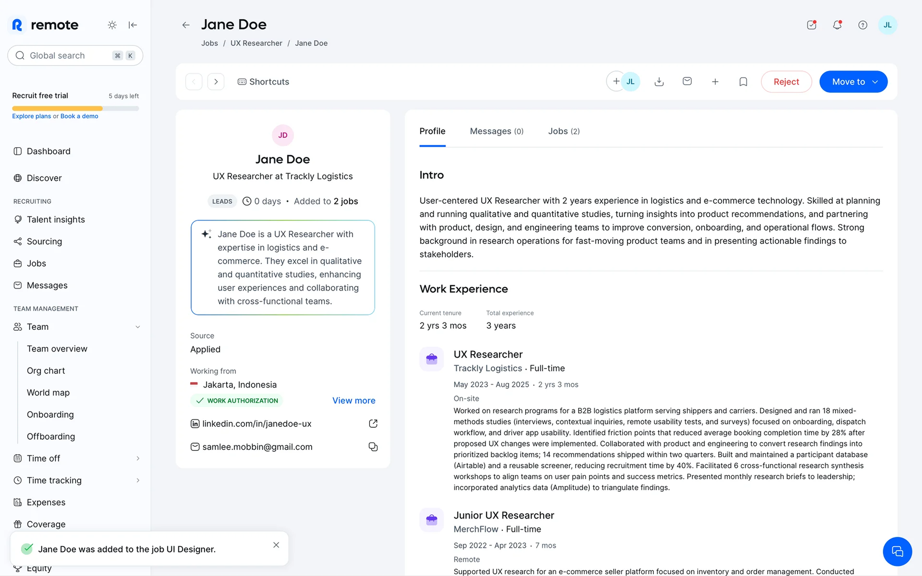 AI-Powered Candidate Sourcing & Hiring Dashboard
