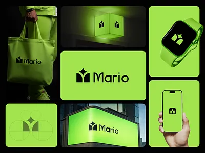 Mario Global Luxury Fashion and Beauty Brand Logo Design apparel logo beauty logo brand identity branding clothing brand cosmetic logo elegant design fashion fashion logo geometric logo graphic design identity design lettermark logo luxury brand m letter logo minimalist logo minimalist m modern logo monogram