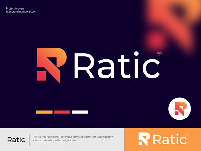 Ratic l R logo l futuristic logo l Tech logo abstract logo app icon brand development brand identity branding creative logo ecommerce logo design logo mark logos modern logo monogram symbol vector logo