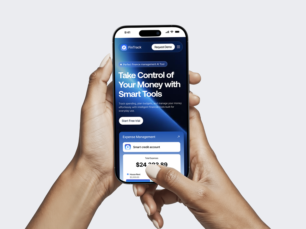 Finance Landing Page Design Image 1