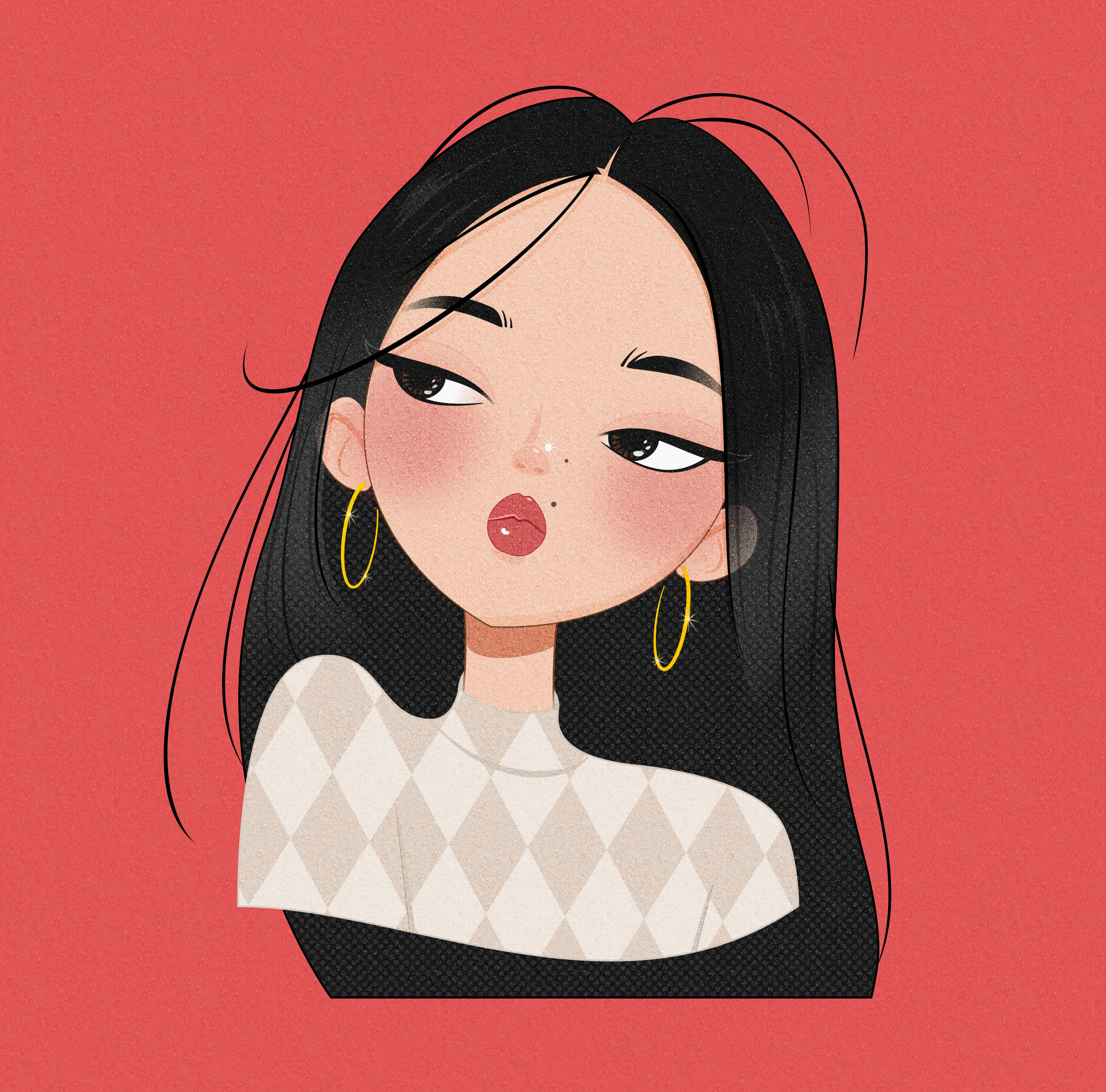 Jane illustration inkscape pattern twitch