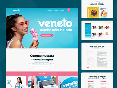 Ice Cream Shop - Website Redesign branding icecream icecreamshop rebranding redesign restyling ui uxui web