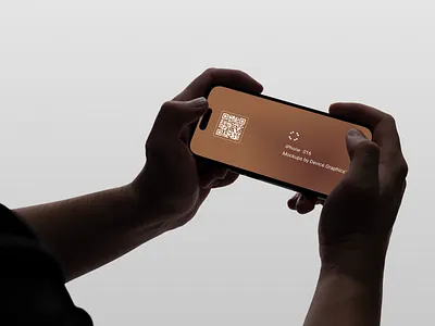 Hands holding iPhone Pro horizontally like a video game animate animation app app store creative game gaming graphic design ios game iphone iphone pro mobile app mobile design mockup mockups motion graphics play store playstation video game xbox