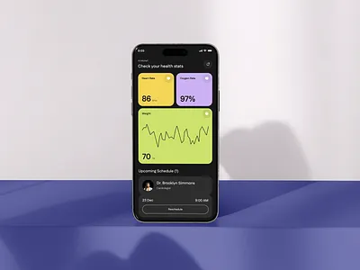 Heathcare Mobile App Concept app app design healthapp heathcare medical mobile app mobileui tracker uidesign uiux uxdesign